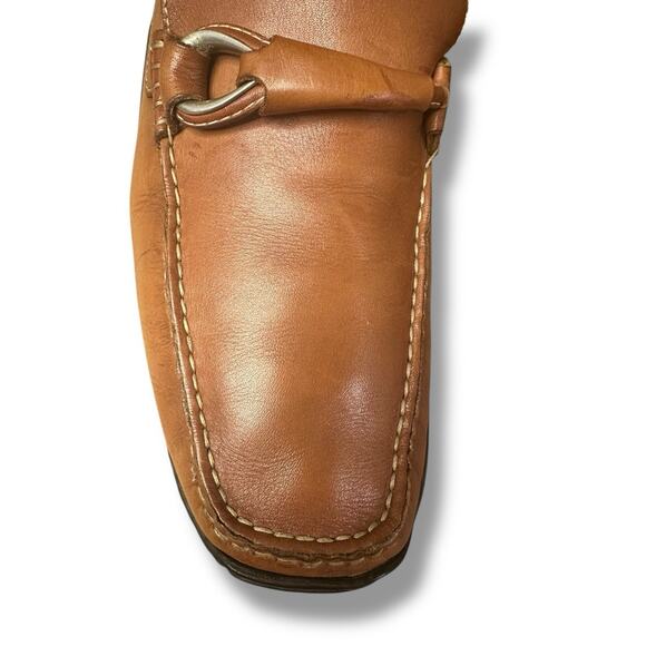 Donald J Pliner Eleo Driving Loafers Shoes Horsebit Moc Toe Brown Leather Sz 9.5 - Picture 10 of 16